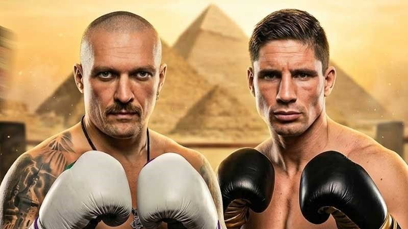 фиша главного боя супертяжеловесов Usyk vs Verhoeven на шоу Glory in Giza